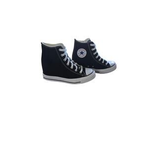 Converse Chuck Taylor All Star Women’s Size 8 Hidden Wedge High‎ Top Black/White